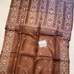 Saari22:Tussar Jamdani with blouse piece