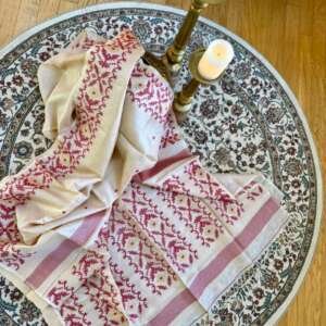 Saari24:Tussar Jamdani with blouse piece