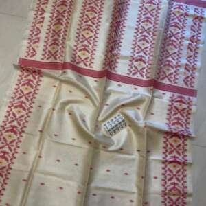 Saari28:Tussar Jamdani with blouse piece