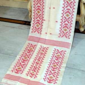 Saari29:Tussar Jamdani with blouse piece