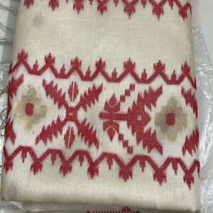 Saari31:Tussar Jamdani with blouse piece