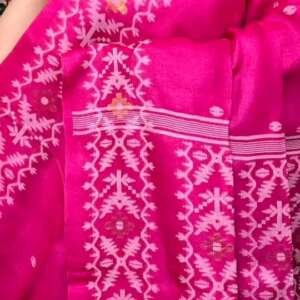 Saari32:Tussar Jamdani with blouse piece