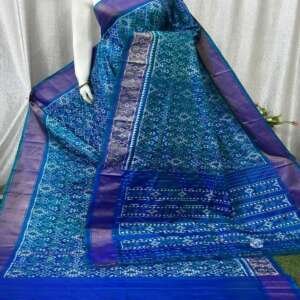 Saari40:Pure Pancham Pally silk Ikkat Saree with blouse piece