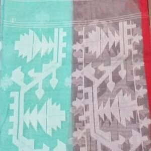 Saari43:Dhakai Jamdani Saree with blouse piece